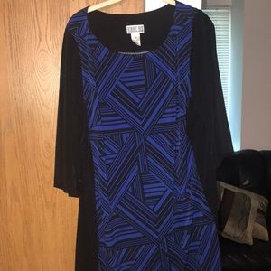 Blue and Black Dress